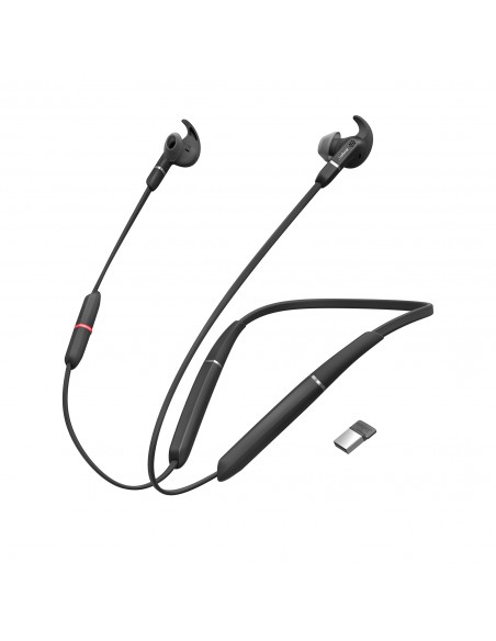 Jabra - Evolve 65e UC - Oreillettes + Dongle - Profil Jabra - Evolve 65e UC - Oreillettes + Dongle - Profil