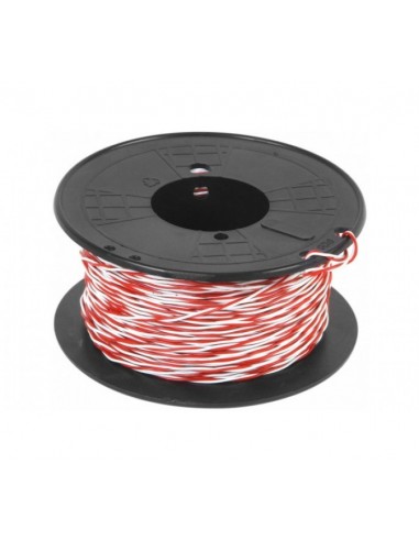 Jarretiere Téléphone 5/10EME blanc/rouge 100M