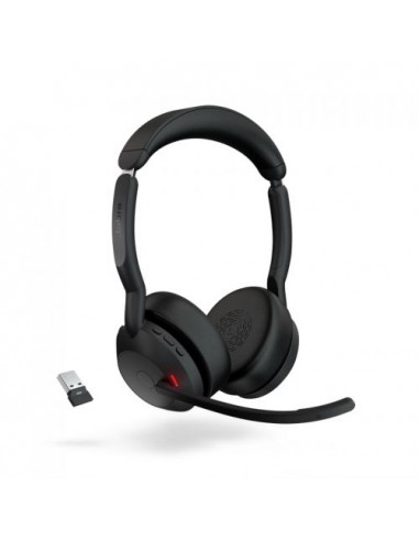 Jabra Evolve2 55 Stéréo UC + Dongle USB-A Link380 & Socle